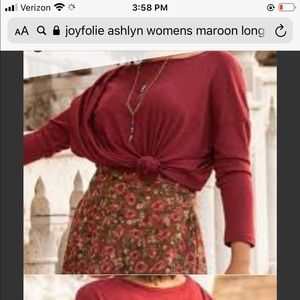 New Joyfolie top size medium